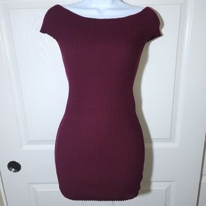 Papaya Ribbed Dress